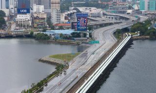 Empty Singapore Johor border