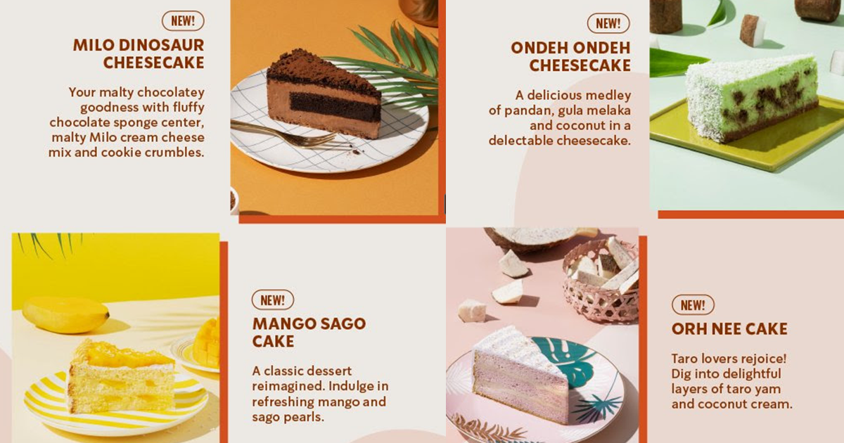 Starbucks S'pore launches Milo Dinosaur Cheesecake, Mango Sago Cake, Orh Nee Cake & More