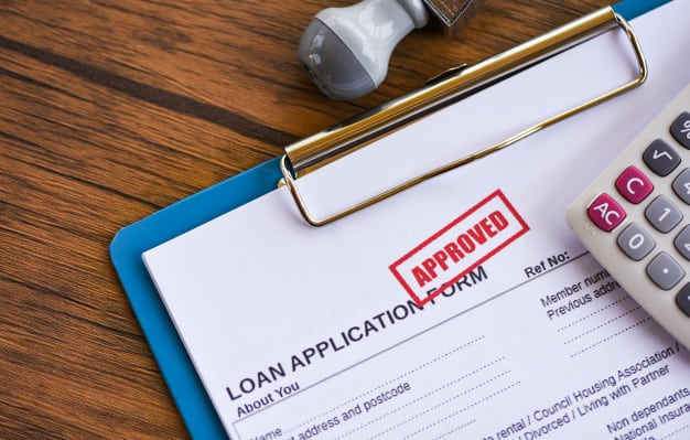 a loan application form