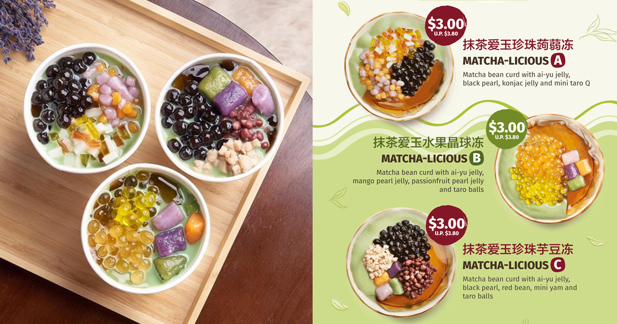Nine Fresh offering their matcha desserts at $3 each (U.P. $3.80) from now till 15 Aug 2021