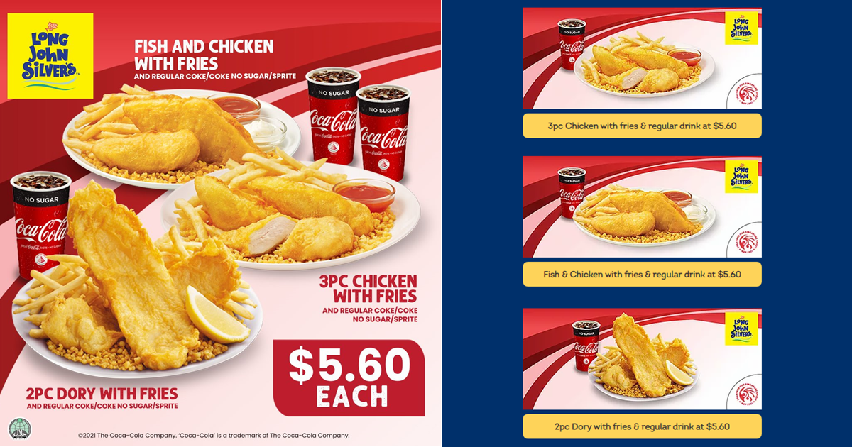 Long John Silver's celebrate Singapore's 56th Birthday with $5.60 combo deals