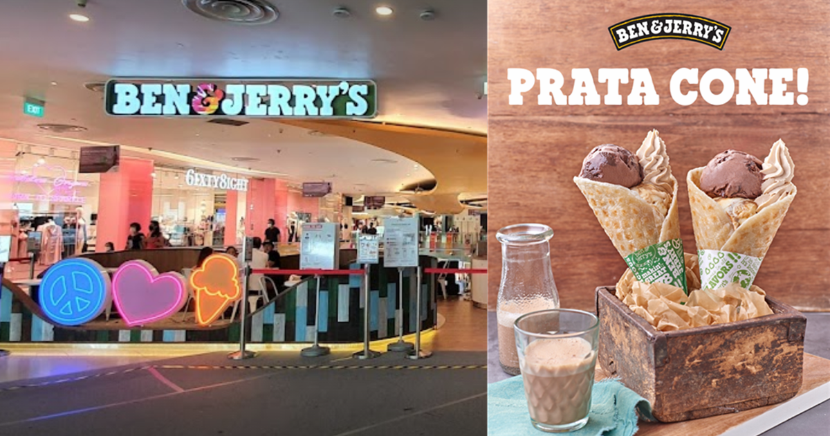 Ben & Jerry's at VivoCity will be selling Prata Cone from 16 Aug - 5 Sep 2021