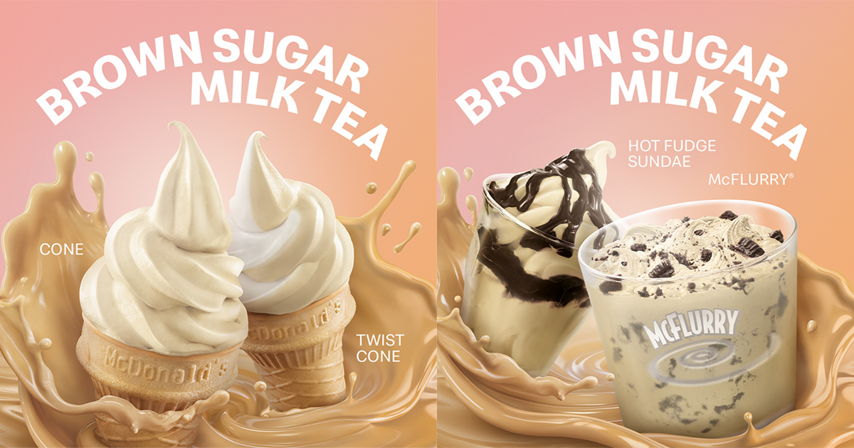 McDonald's launches Brown Sugar Milk Tea McFlurry, Hot Fudge Sundae and more from 16 Aug 2021