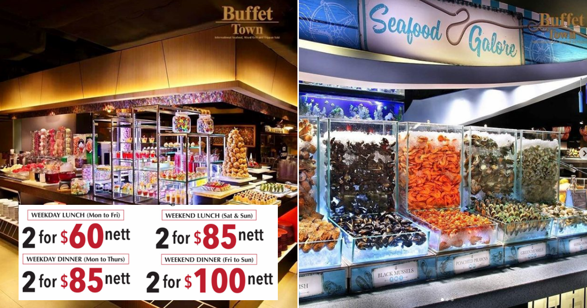 Buffet Town turns 10! Enjoy 2-for-$60 nett buffet deal from 23 Aug 2021
