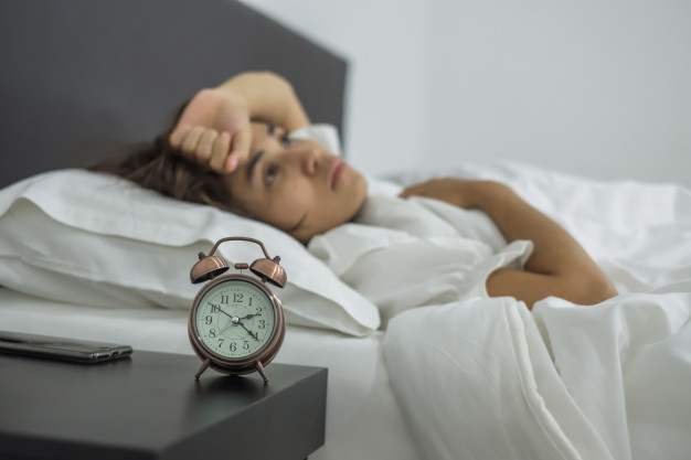 a clock in the bedroom