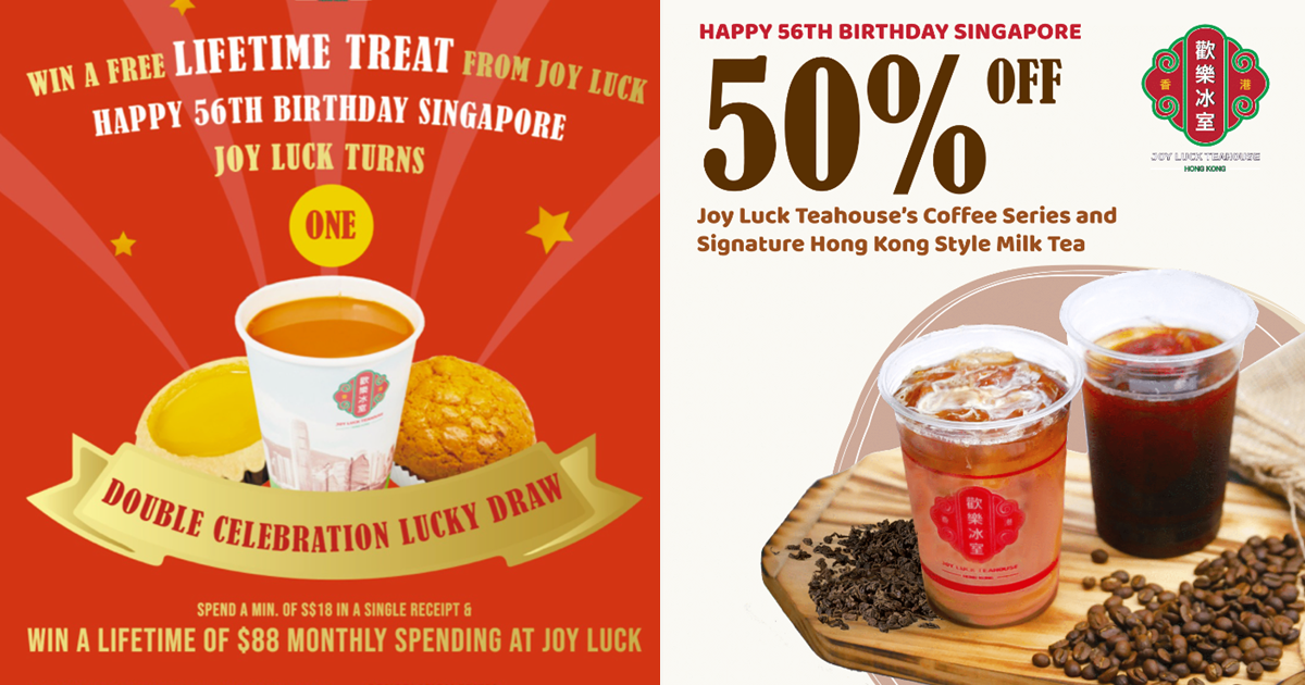 Win a LIFETIME of $88 Monthly Worth of Egg Tarts, Bolo Bun, HK Milk Tea and More Treats From Joy Luck Teahouse!