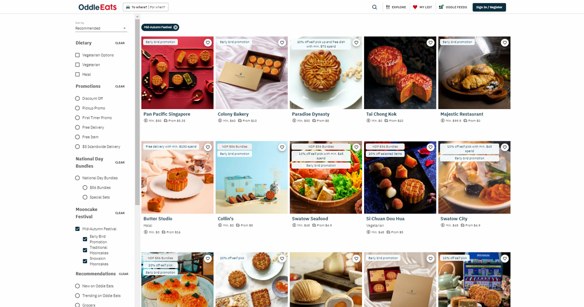 This online site lets you order mooncakes from over 40 brands and 370 selections because Mid-Autumn Festival is coming