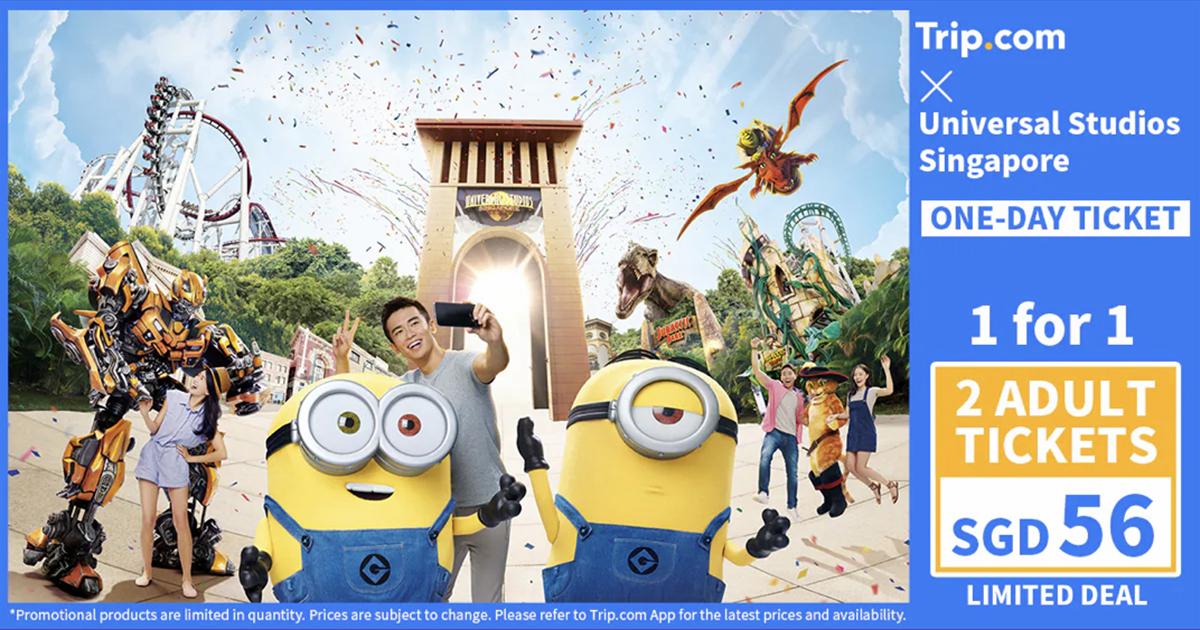 1-FOR-1 Tickets to Universal Studios Singapore™ at $56