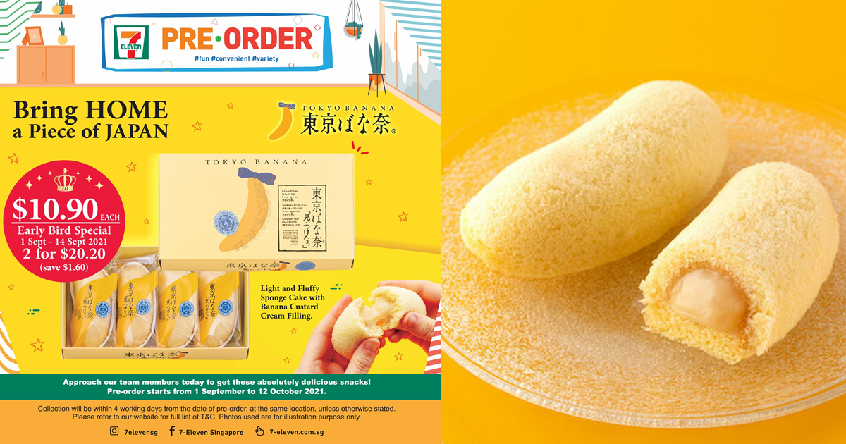 Tokyo Banana Now Available At 7-Eleven, Pre-Order From Now Till 12 Oct 2021