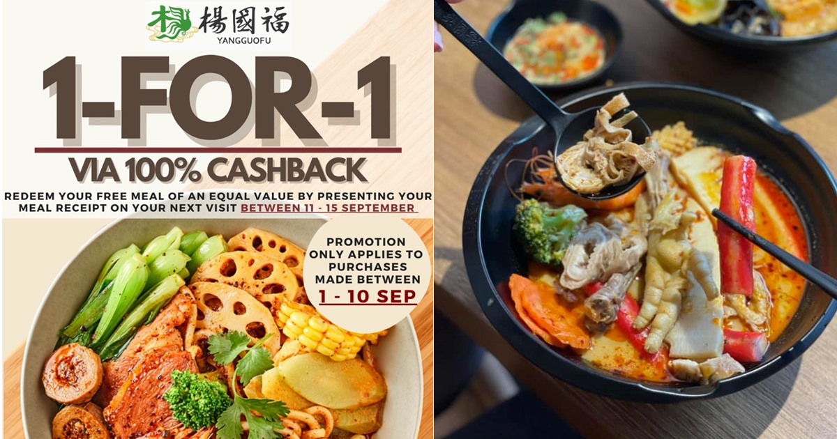 1-FOR-1 Mala Tang at Yang Guo Fu's newest outlet at Northpoint City and NEW instant self-heating hotpot!