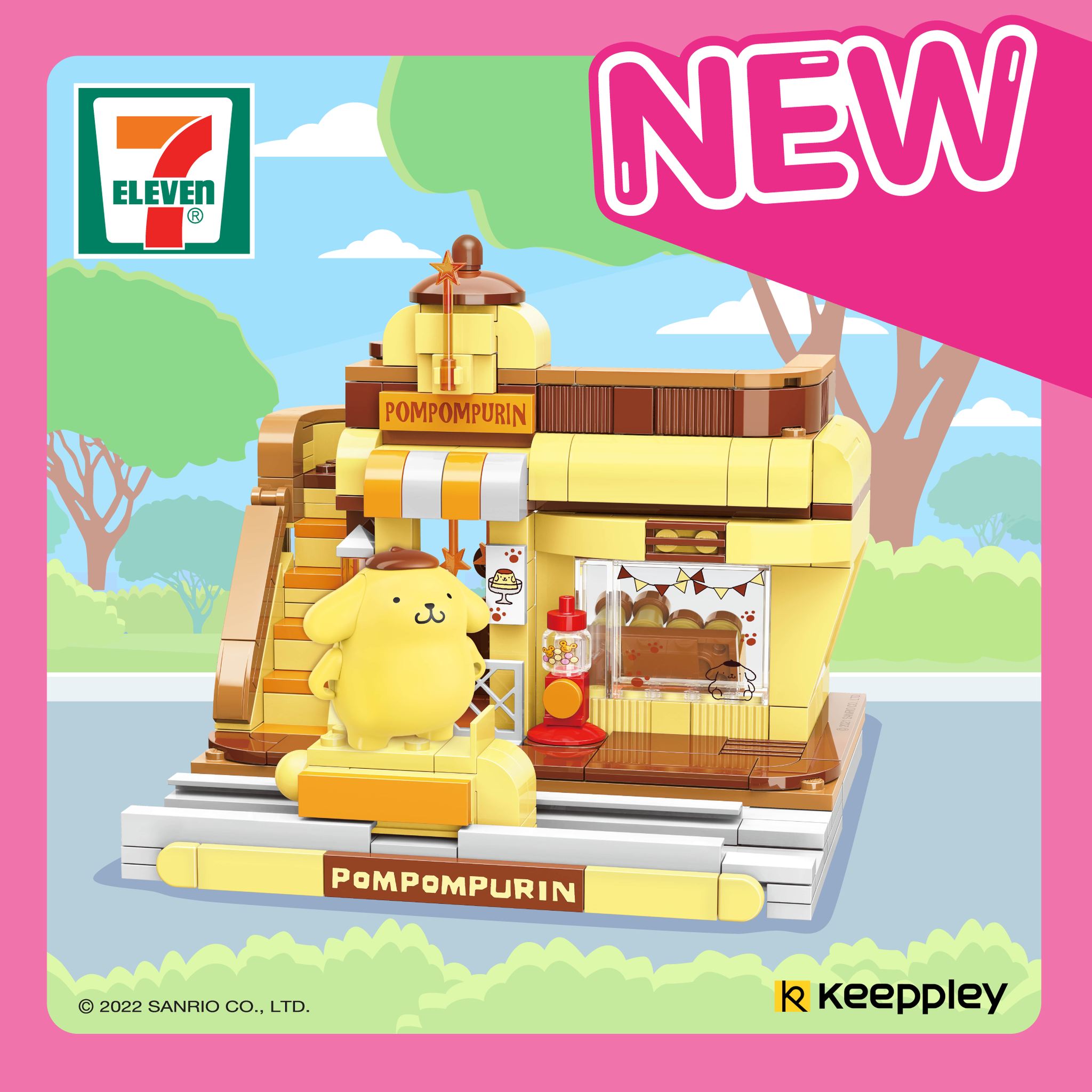 7-Eleven now selling Sanrio Building Blocks, has Hello Kitty, My Melody, Cinnnamoroll and Pompompurin!⁣ ⁣ - 1