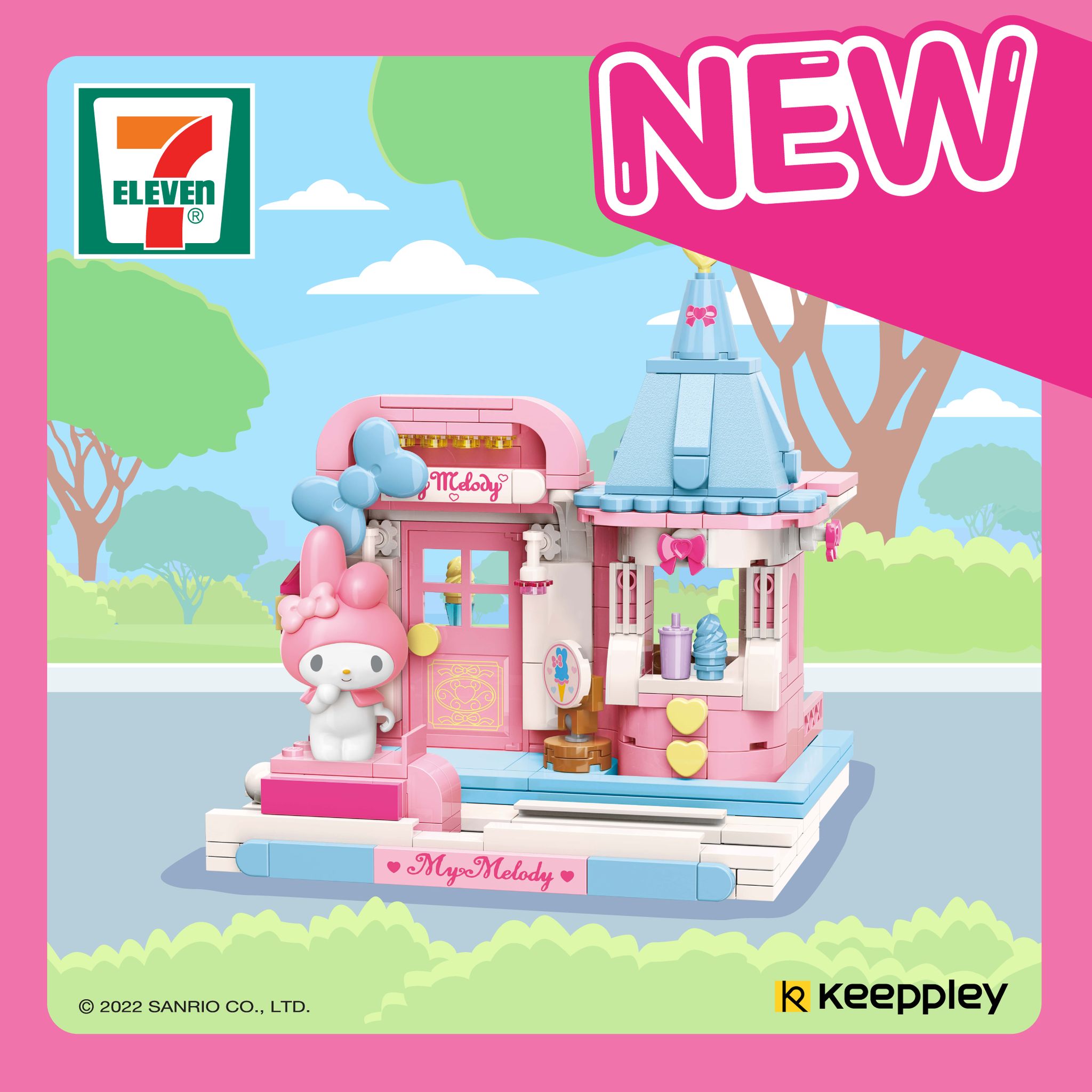 7-Eleven now selling Sanrio Building Blocks, has Hello Kitty, My Melody, Cinnnamoroll and Pompompurin!⁣ ⁣ - 3