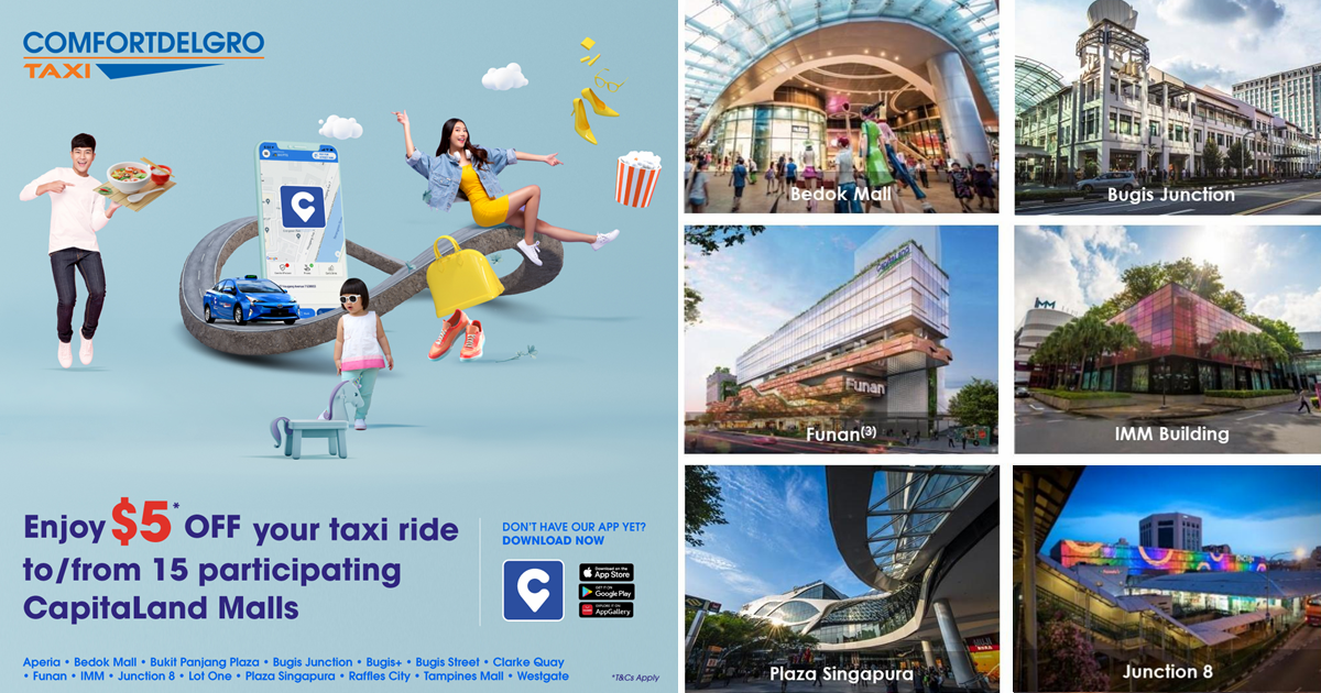 5 OFF ComfortDelGro Taxi Promo Codes That You Can Use To Travel To
