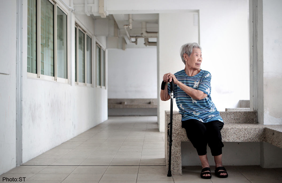 an Asian elderly woman