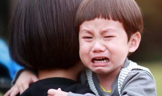 toddler crying