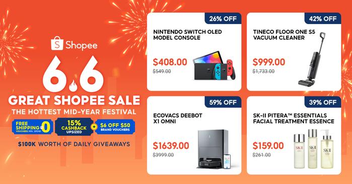 Lobang: The Hottest Mid-Year Festival is here! Get Started With Shopee’s 6.6 Great Shopee Sale on 6 Jun - 1
