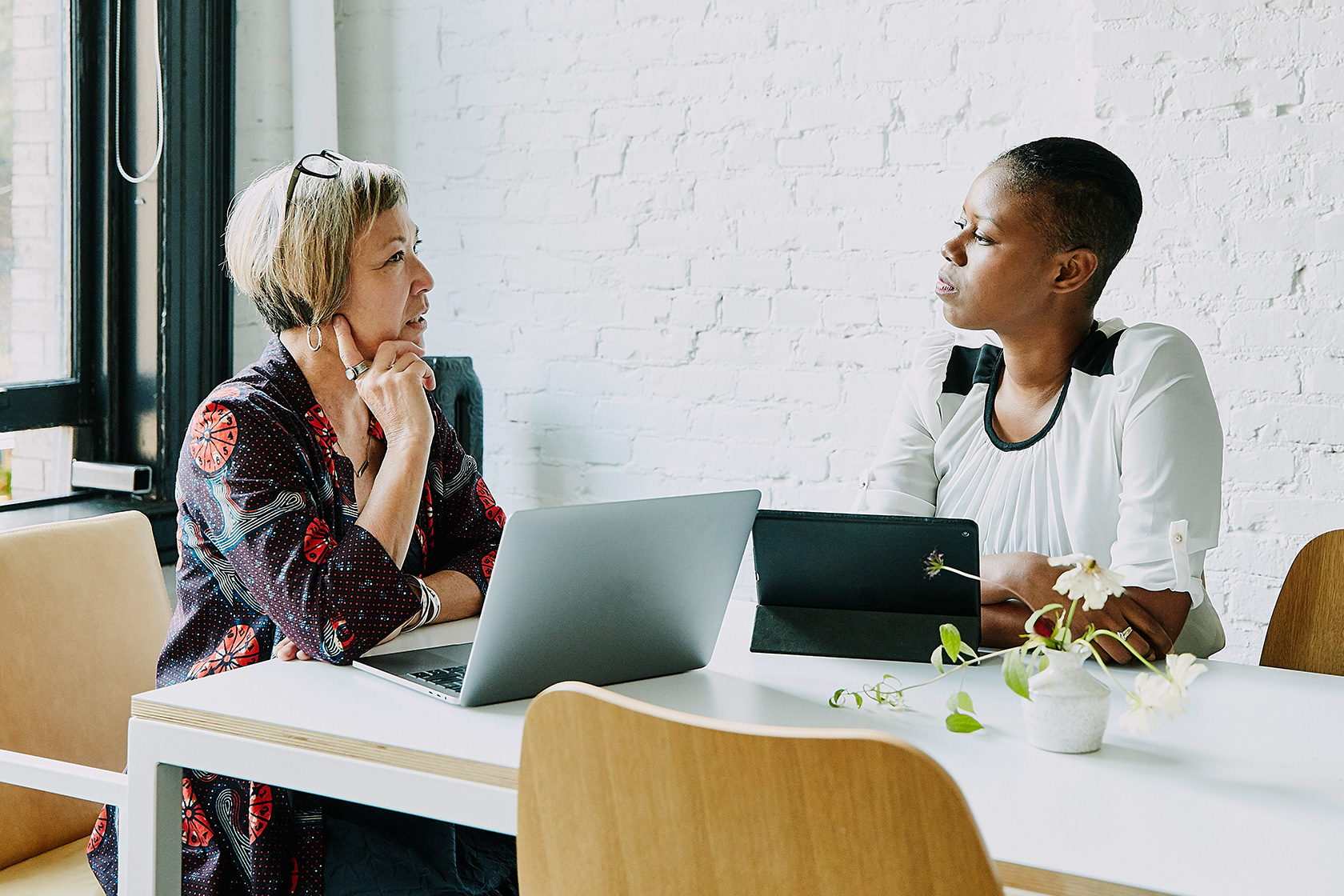 colleagues in a discussion