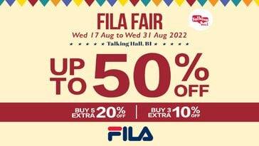 Lobang: Takashimaya has a huge FILA Fair offering up to 50% off footwear and apparels till 31 August 2022. - 3