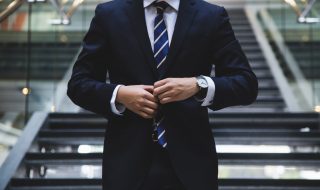 a man in suit and tie