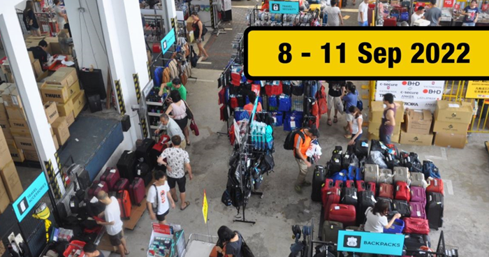 tai seng travel goods warehouse sale