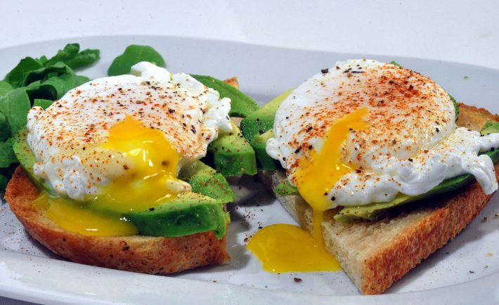 eggs and avocado on toast