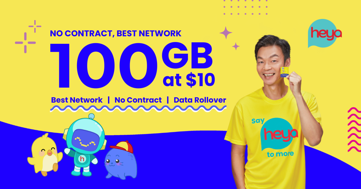Want 100GB at 10? Sign up for heya, a contractfree 4G postpaid SIM