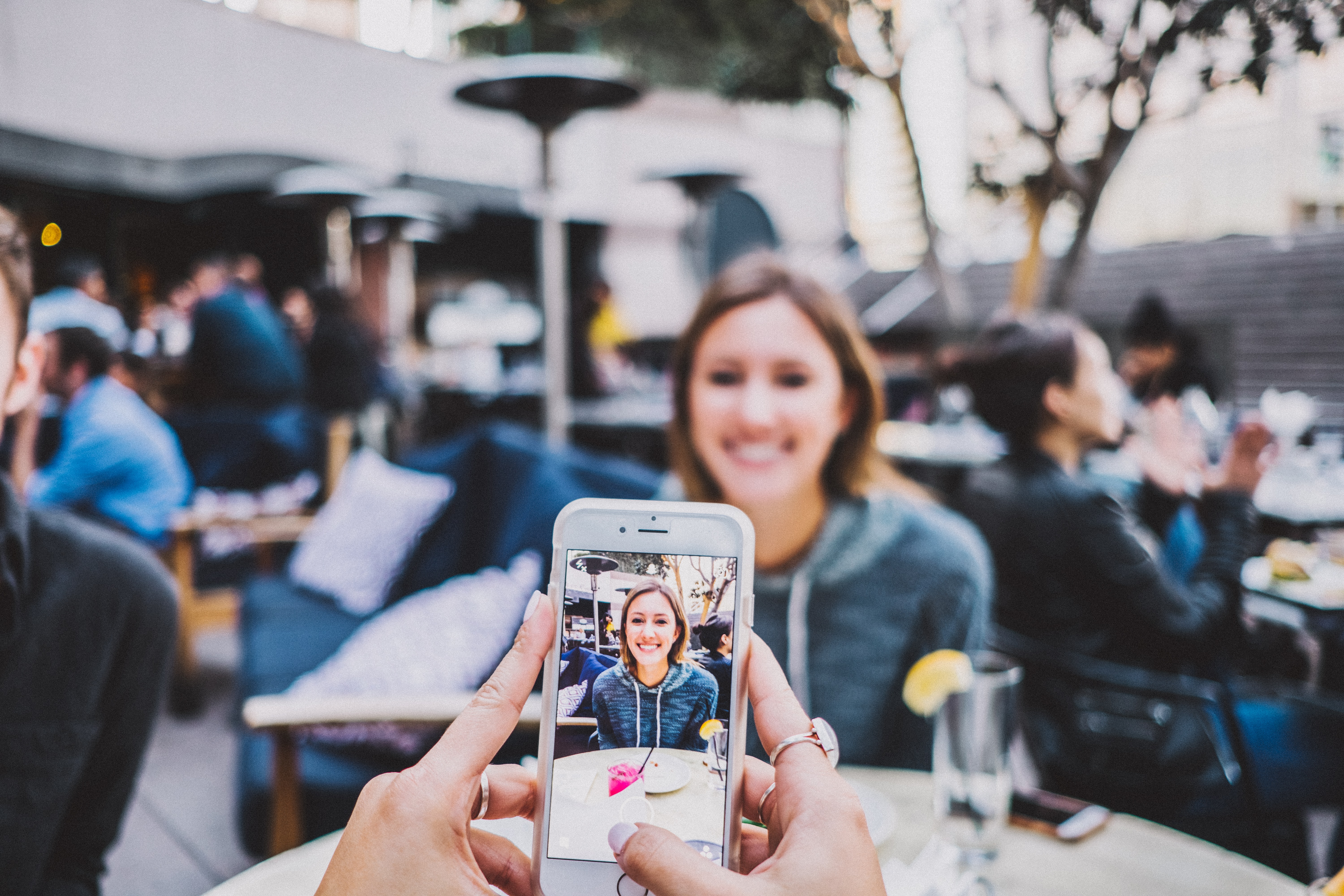 woman having her picture taken