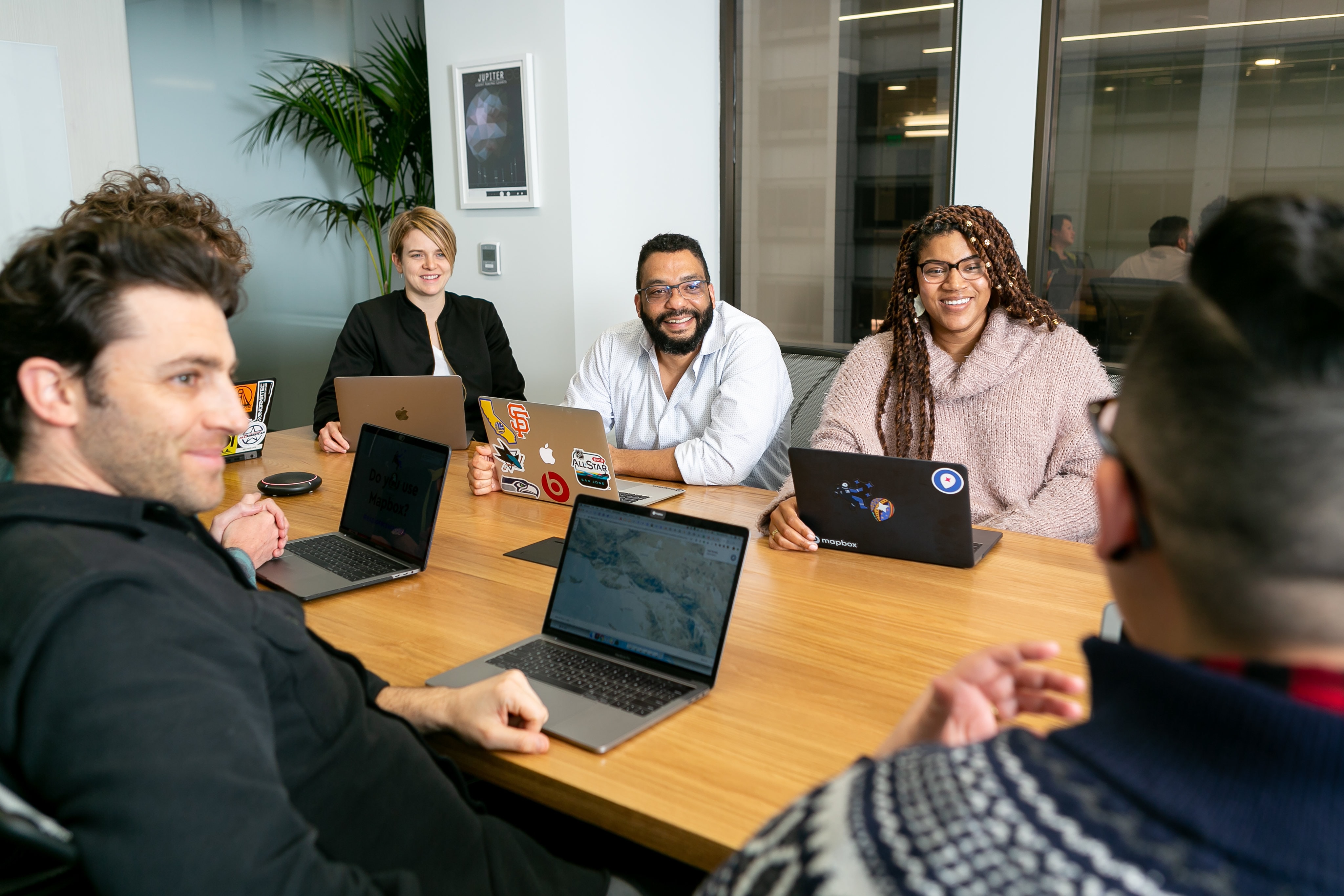 coworkers in a meeting