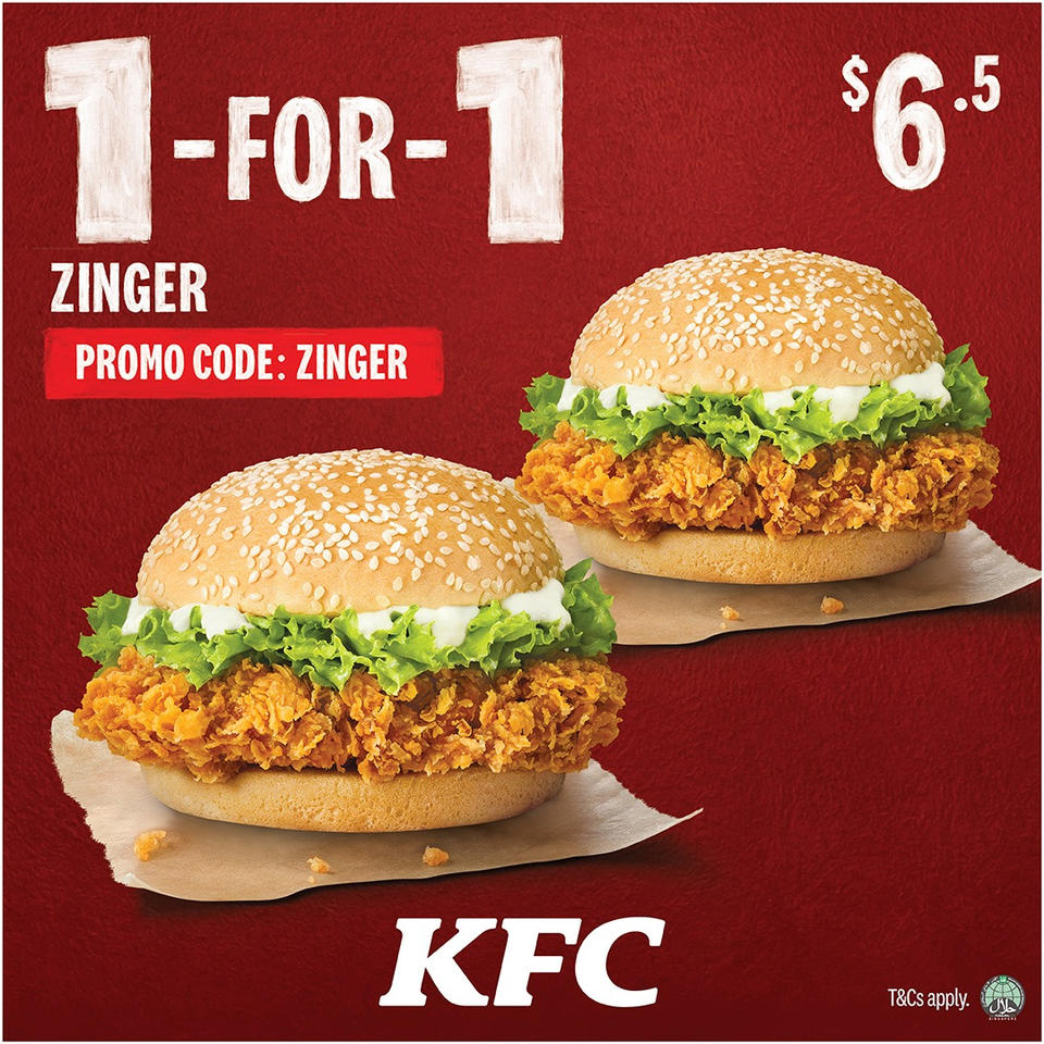 Lobang: KFC released a set of 1-for-1 coupons that you can use from 9 - 22 November 22 - 9