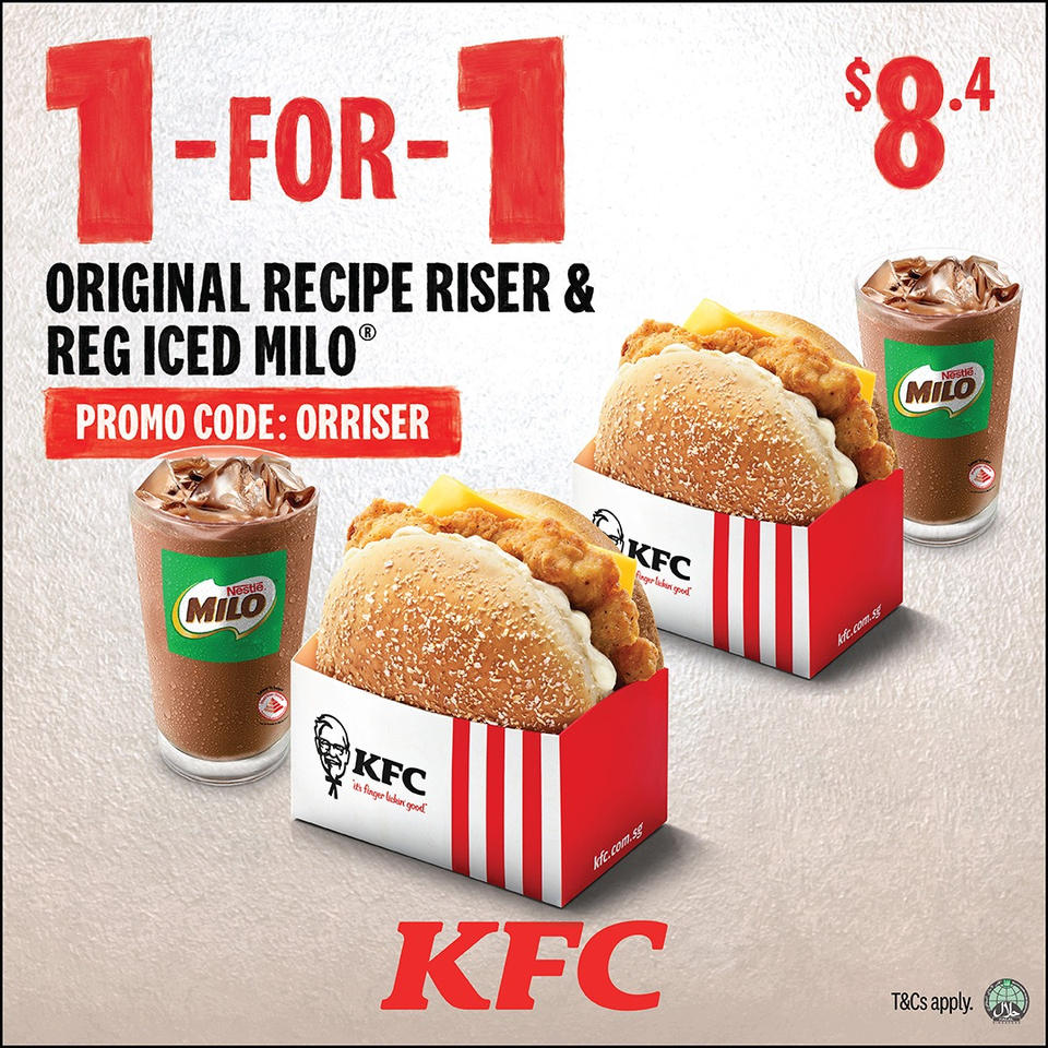 Lobang: KFC released a set of 1-for-1 coupons that you can use from 9 - 22 November 22 - 15