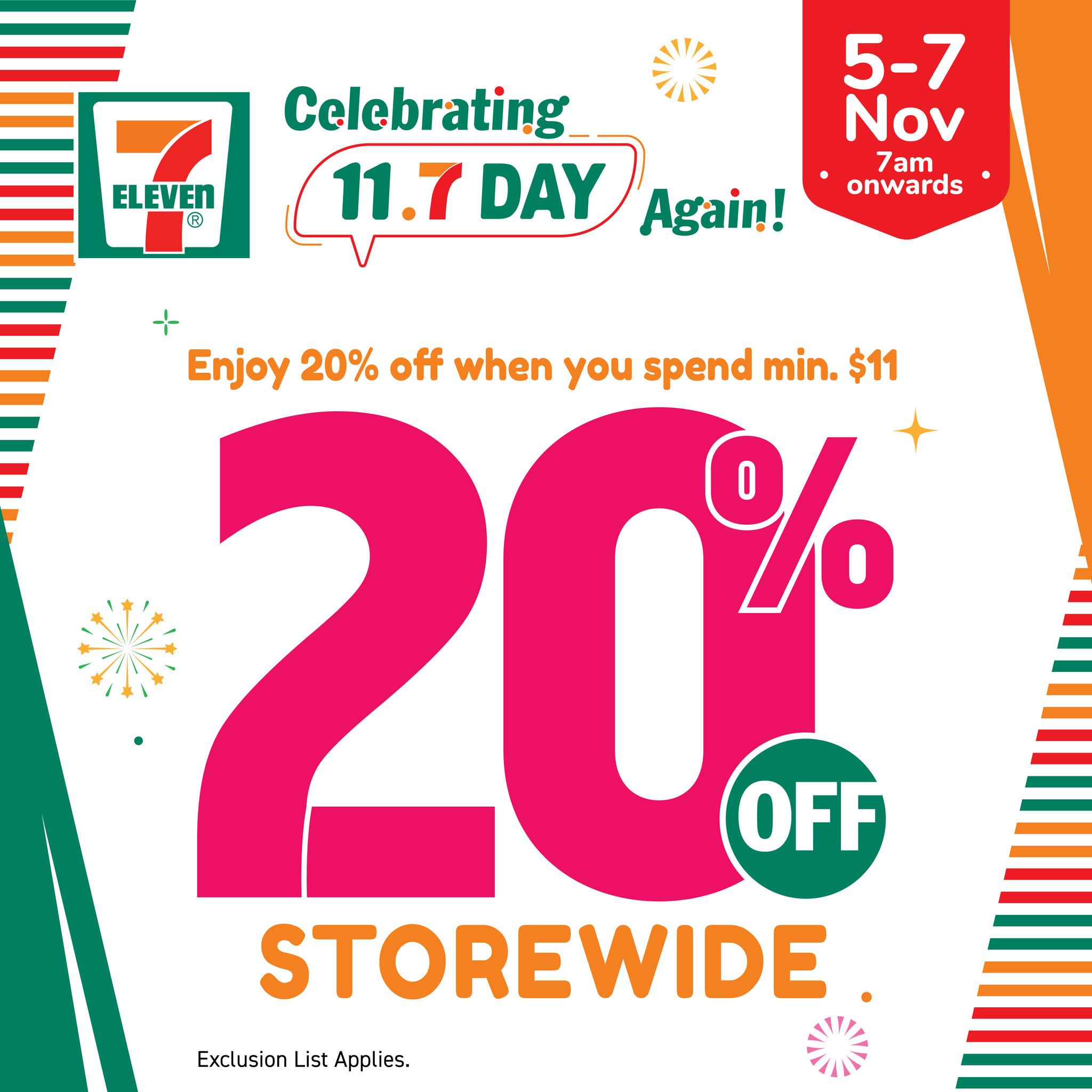 Lobang: 7-Eleven S'pore celebrates "11.7 Day" with FREE Mr Softee & 20% OFF Storewide promotions from 5 - 7 November 2022 - 3