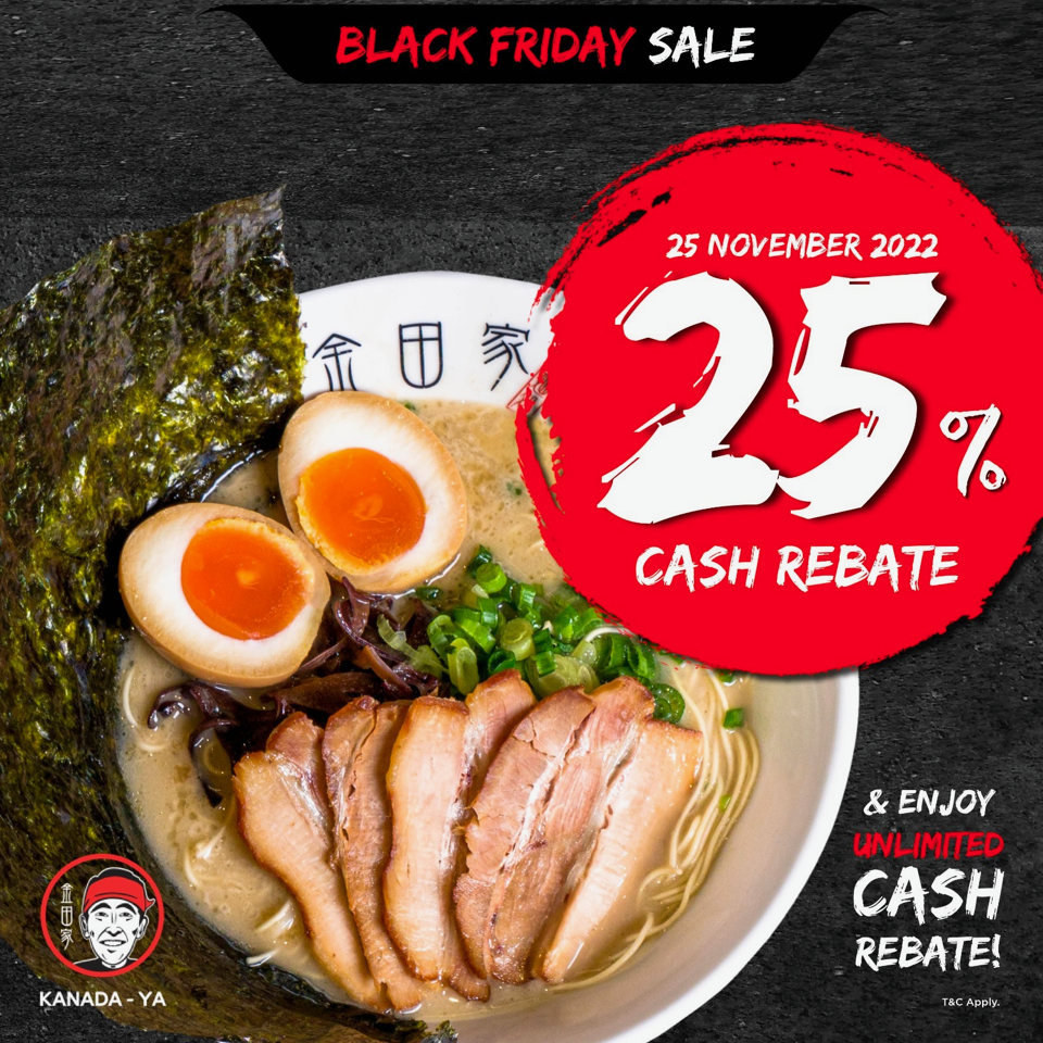 Lobang: Enjoy 25% cash rebate at all Kanada-Ya outlets this Black Friday - 3