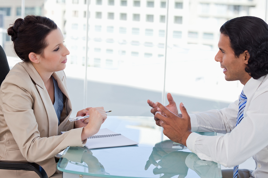 colleagues in a discussion