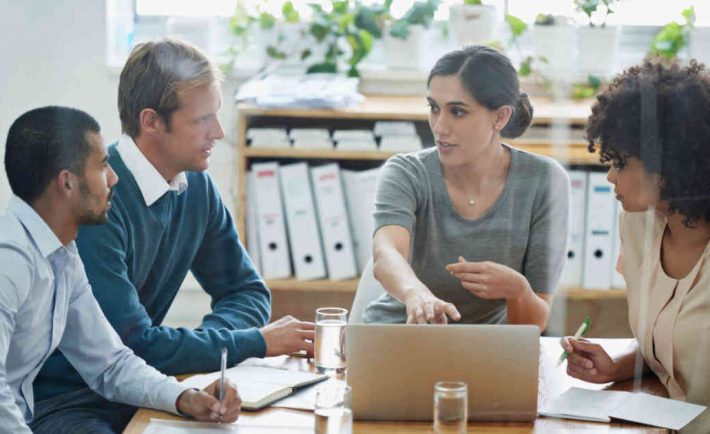 colleagues in a meeting