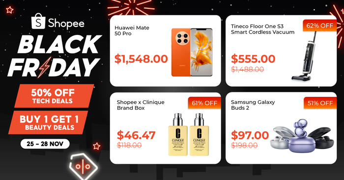 Lobang: The Best Deals to Cop at Shopee’s Black Friday Cyber Monday Sale from 25 Nov to 28 Nov! - 2