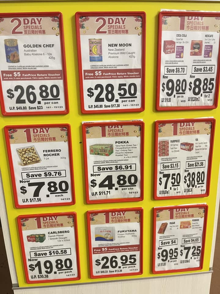 Lobang: FairPrice Has $28.50 New Moon NZ Abalone, $9.80 Coca Cola Carton, $19.80 Carlsberg 12s-Pack & more on 14 Jan 23 - 5