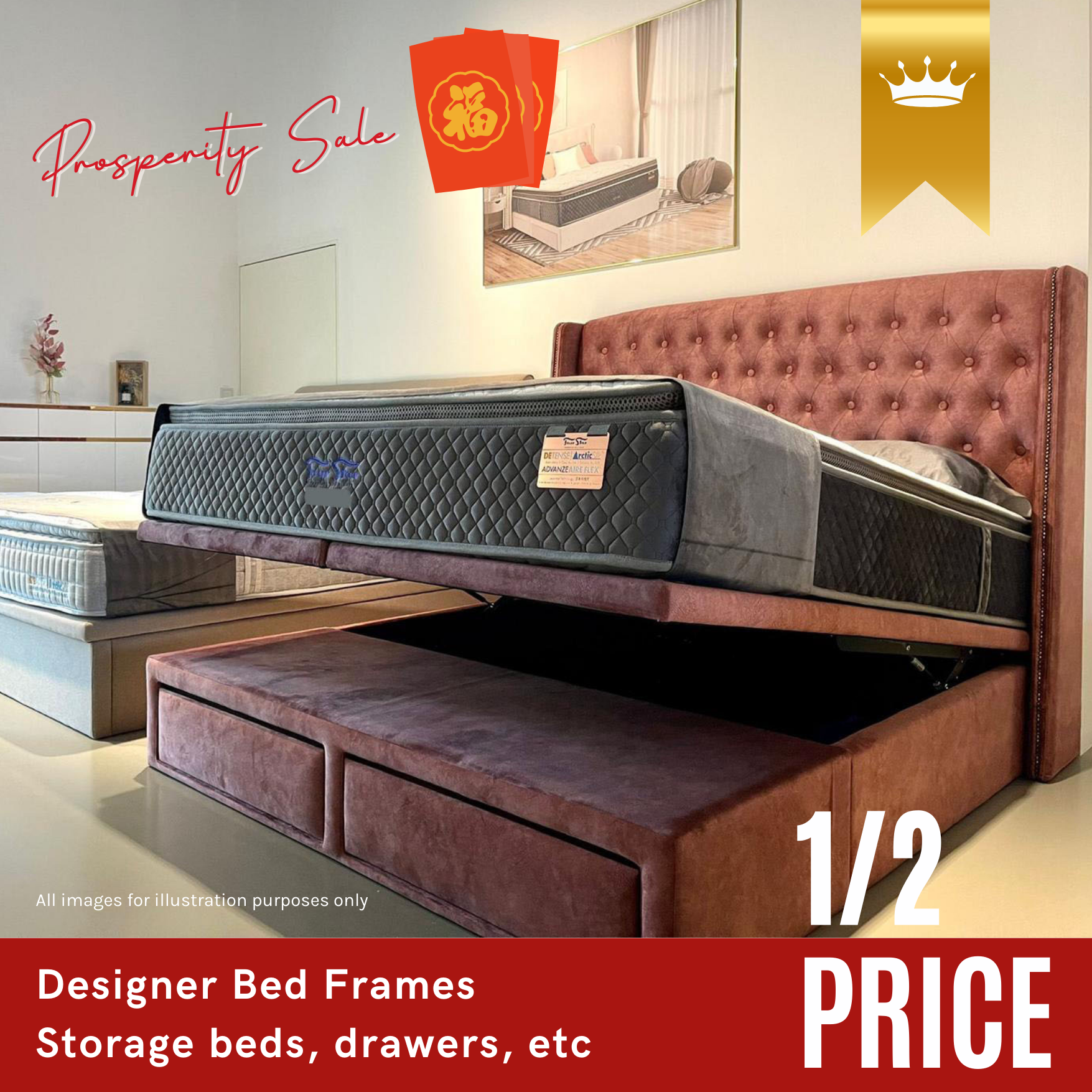 Lobang: Four Star's CNY Prosperity Sale Has Over 5,000 items At Up To 50% Off Including Mattresses, Bed Frames, Sofas & More - 9