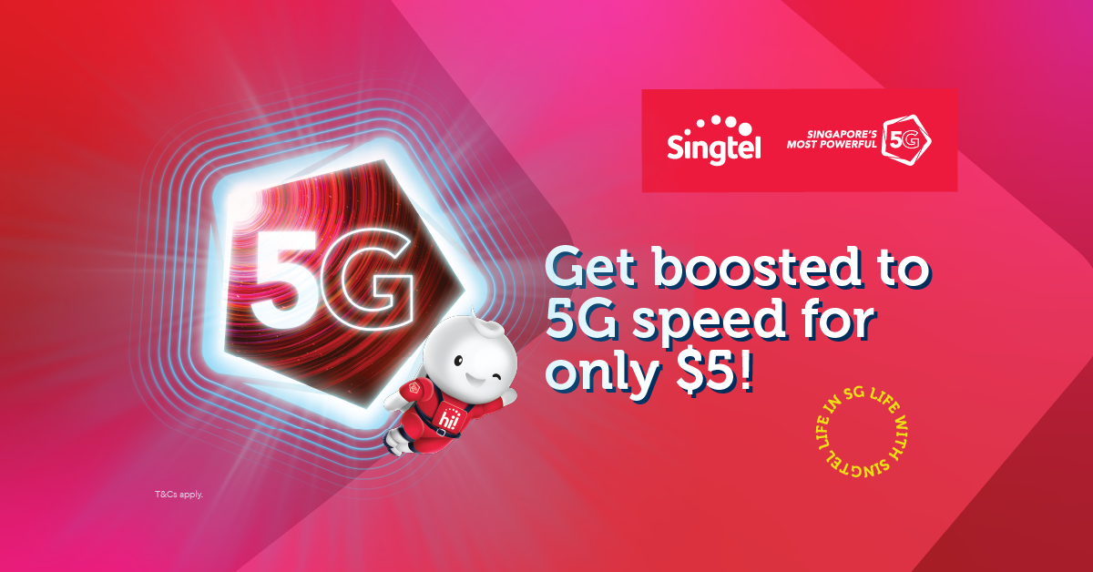 Lobang: Experience Singapore’s most powerful 5G network and FREE $5 Ya Kun voucher with Singtel Prepaid - 8