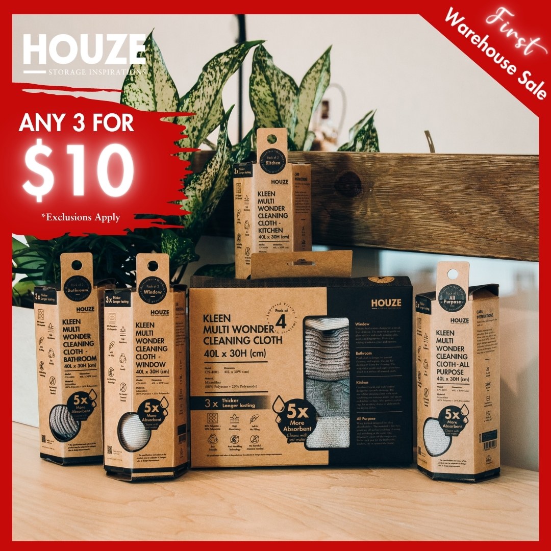 Lobang: HOUZE Warehouse Sale Has Up To 85% Off Household Supplies From 10 - 12 Feb 23, Price Starts From $1 - 30