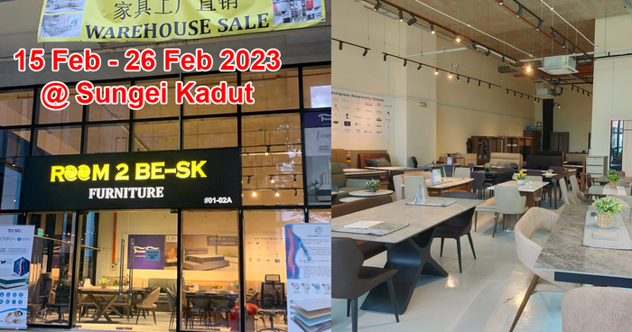 Lobang: Furniture warehouse sale at Sungei Kadut has up to 70% off mattresses, dining tables, wardrobes, sofas and more from 15 - 26 Feb 23 - 1