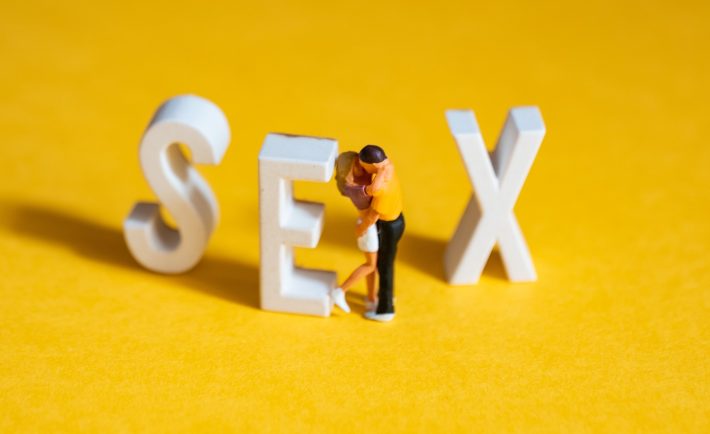 toy figures and the word sex