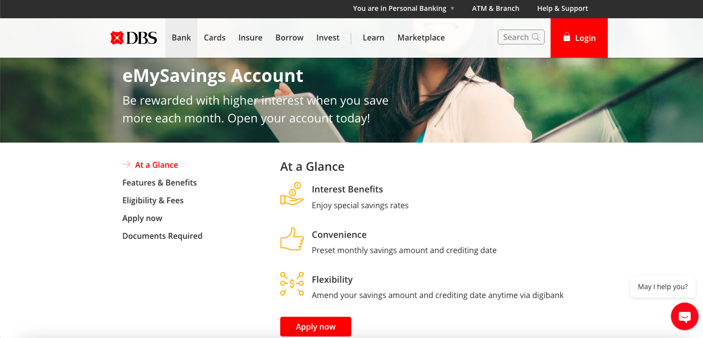 DBS eMySavings Account