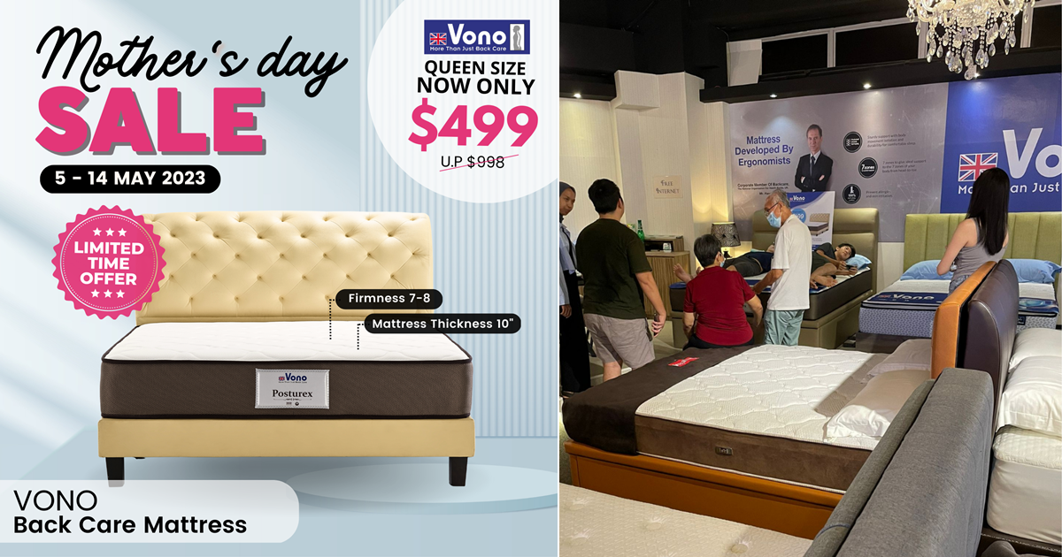 Get a Queensize Vono Mattress for 499 (U.P. 998) with this Mother