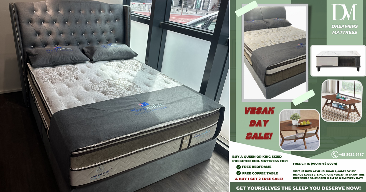Ubi furniture store giving free bed frame and coffee table (worth 1000