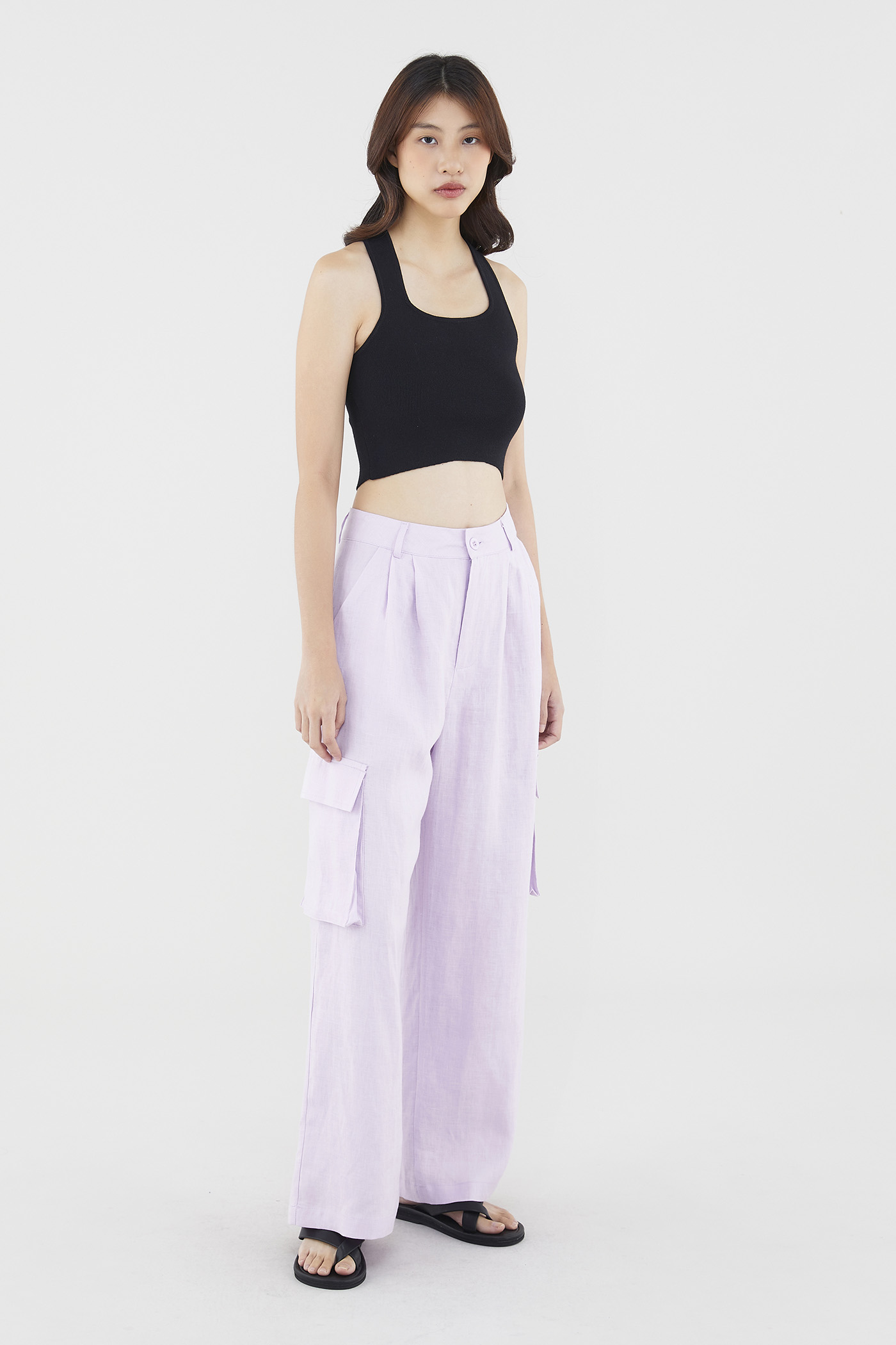 Marcelyn Linen Utility Pants