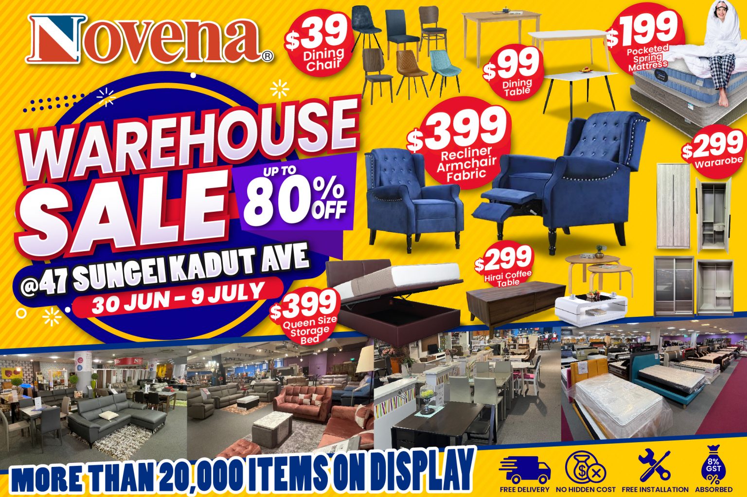 Lobang Over 20,000 Furniture Pieces On Display Will Be Priced To Clear