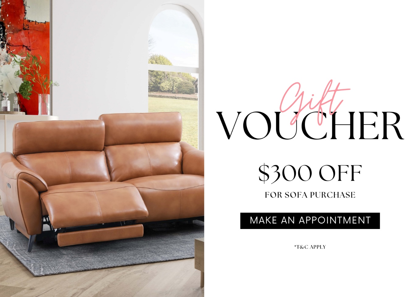 A brown leather couch in a room

Description automatically generated