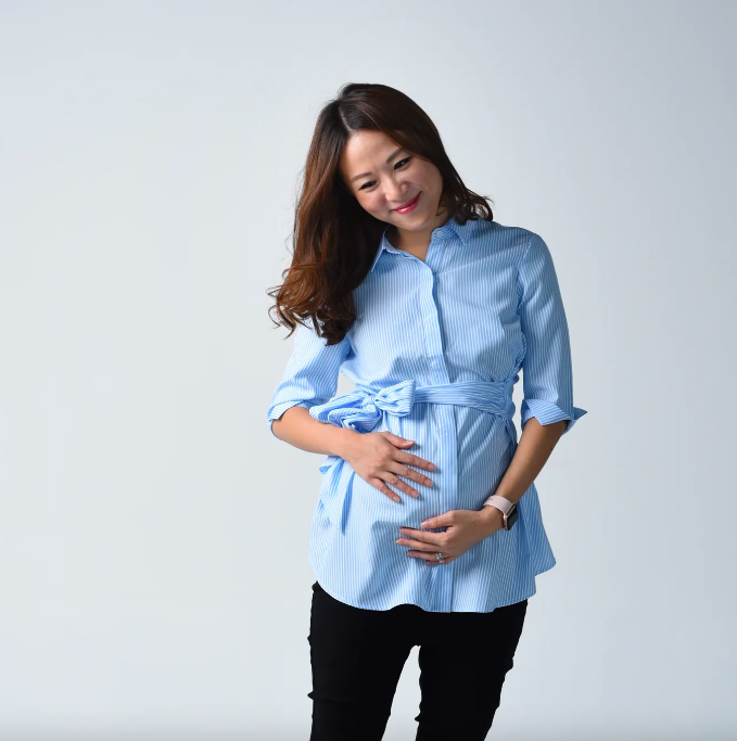 Joanne Stripe Maternity Shirt