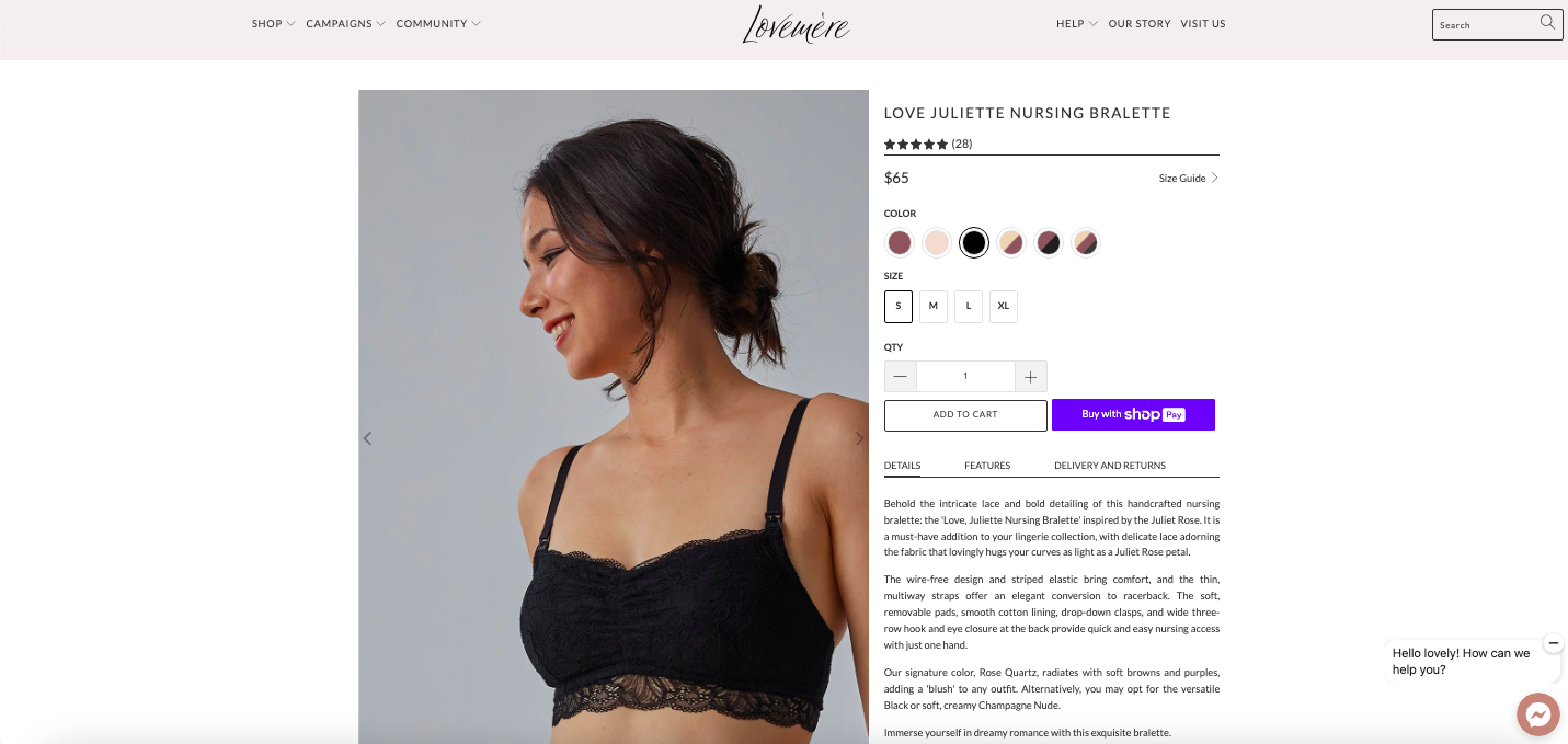 Love Juliette Nursing Bralette