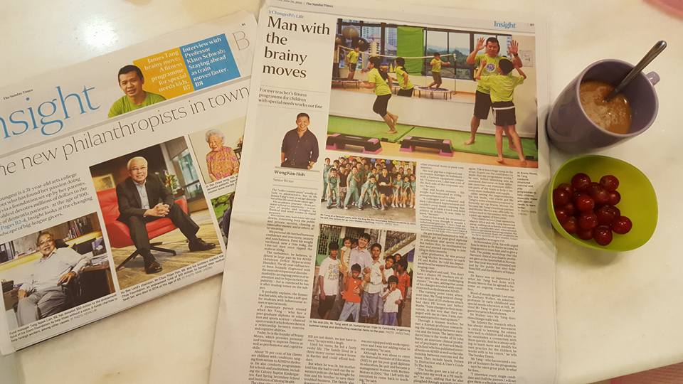Brainy Moves featured in the Straits Times